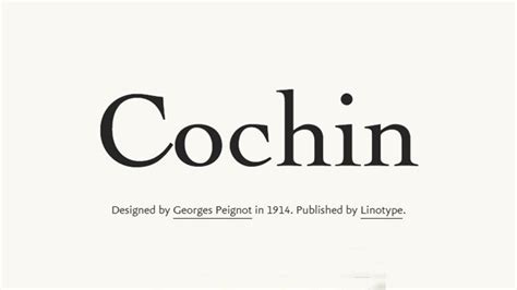 Cochin Font Free Download - Fonts Tera