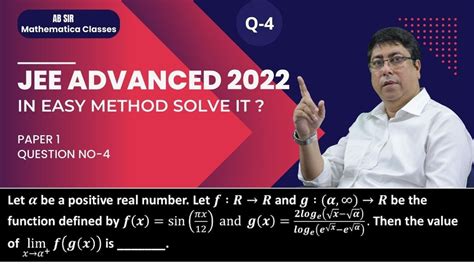 Jee Advanced Ii Paper Question Solve It Easy Limit Youtube