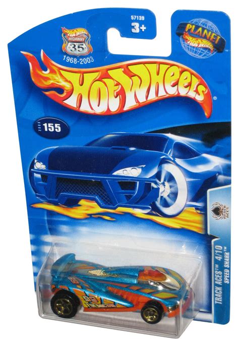 Hot Wheels Track Aces Speed Shark Blue Orange Toy Car Walmart