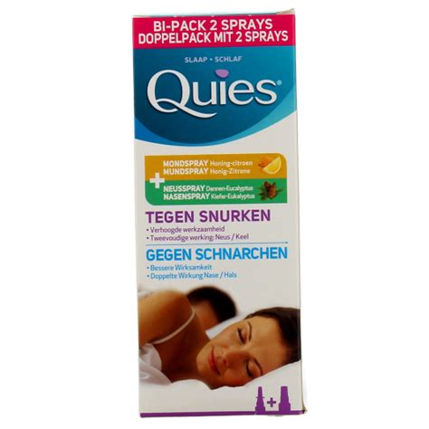 Quies Anti Ronflement Bi Pack Sprays Buccal Spray Nasal