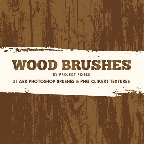 Wood Photoshop Brushes, Wood Texture Clipart, Graphic Design, Wood Brushes, Grunge Brushes ...