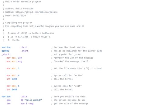 Programming A “hello World” In Assembly From The First Line To The End