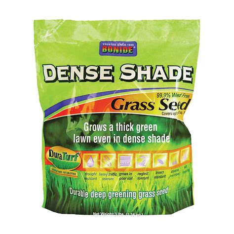 Bonide 60212 Dense Shade Grass Seed 3 Lb Bag