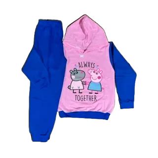 Conjunto Moleton Infantil Menina Capuz E Estampa Da Peppa Shopee