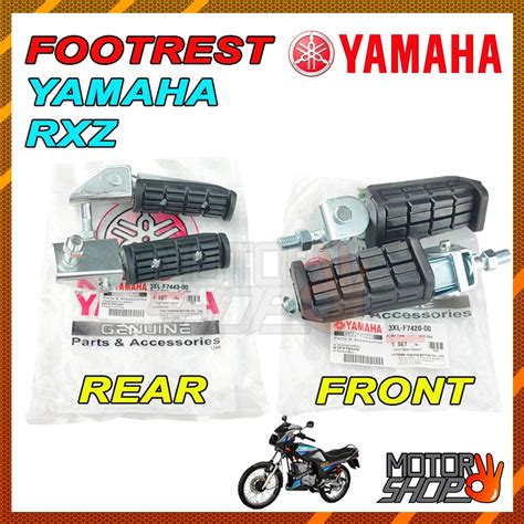 Yamaha Rxz Front Rear Footrest Set With Bracket No Bracket Foot Rest