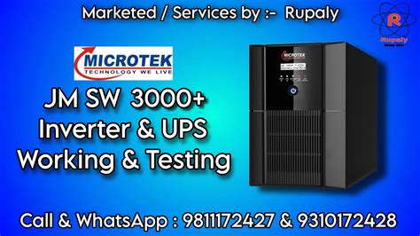 Microtek Jumbo Home Ups Model Jm Sw V Working Testing