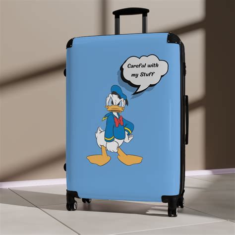 Donald Duck Suitcase All Sizes Suitcases Disney Suitcase Etsy