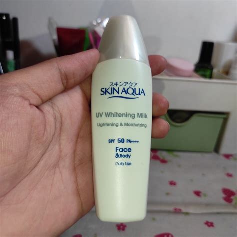 Preloved Skin Aqua Uv Whitening Milk Spf Pa Kesehatan