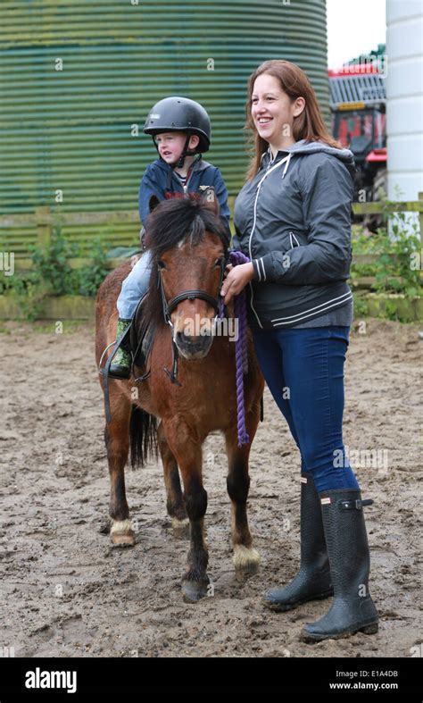 Horse Riding Lessons Stock Photo - Alamy