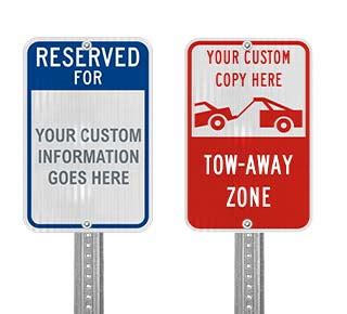 Buy Custom No Parking Signs | Orders Over $49 Ship Free