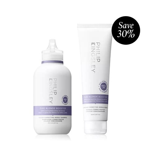 Pure Blonde Booster Duo Purple Shampoo Purple Hair Mask