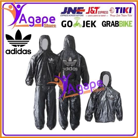 Jual Jas Hujan Adidas Transparant Sauna All Size Dewasa Di Lapak Agape