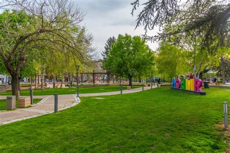 Yambol, Bulgaria, April 22, 2022: View of a Street in the Center ...