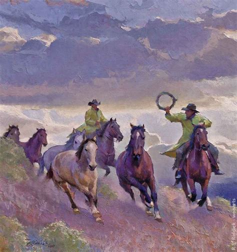 Western Masterpiece Paintings By American Artist Ronald Stephen