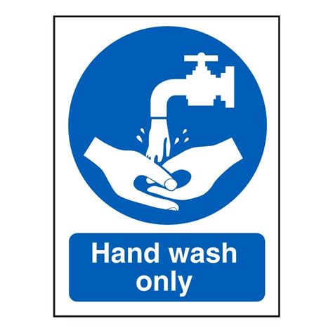 Hand Wash Only Sign Printable