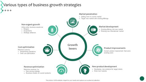 Various Types Of Business Growth Strategies Business Growth And Success