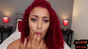 POV Pierced N Inked Redhead Sucks N Rides While Talks Dirty XVIDEOS