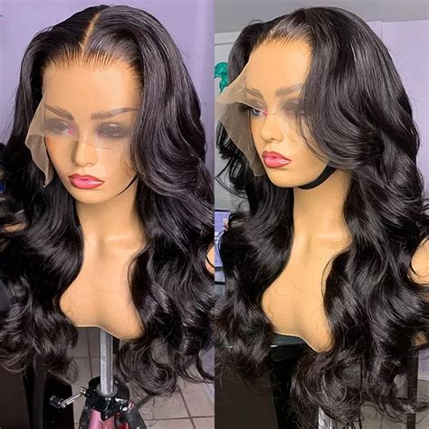 Perruque Lace Front Wig Body Wave Br Silienne Naturelle Cheveux Humains