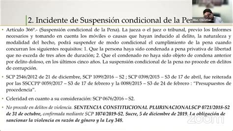 Incidente De Suspensión Condicional De La Pena 🛑 Curso De Alto Nivel En