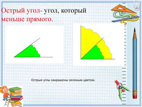 Углы. Виды углов - online presentation