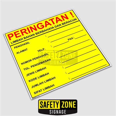 Jual Stiker Label Limbah B3 Bahan Berbahaya Dan Beracun S Jakarta Barat Safety Z Tokopedia