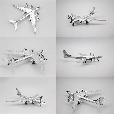Western Models 1200th Scale Tupolev Tu 95 Bear Diecast Model Aircraft