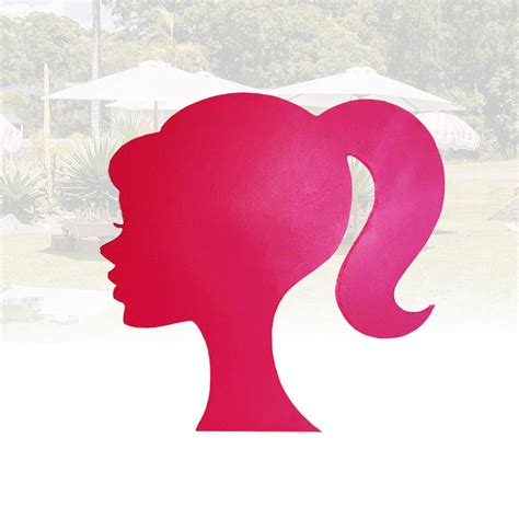 Barbie Silhouette Sign (Face Profile) Party Prop