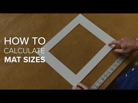 How To Calculate Mat Sizes - YouTube Matting Pictures Diy, Frame ...