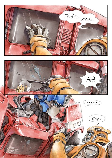 Optimus Prime And Bumblebee Transformers And 2 More Drawn By Xiangbei