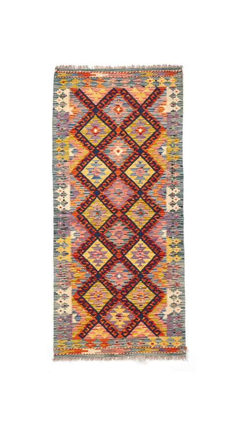 Alfombra Pasillera Lana Kilim Herat Multicolor Rectangular X Cm