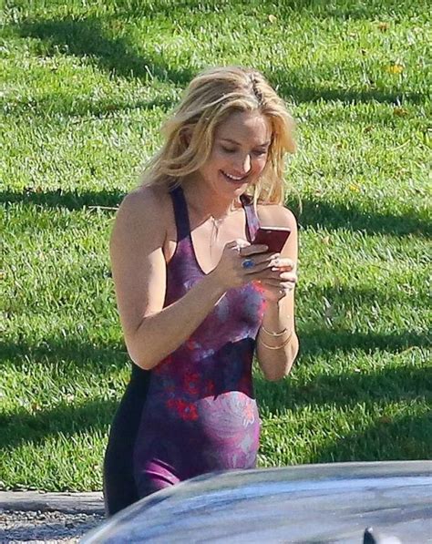 KATE HUDSON In Purple Uni Tard At A Park In Los Angeles HawtCelebs