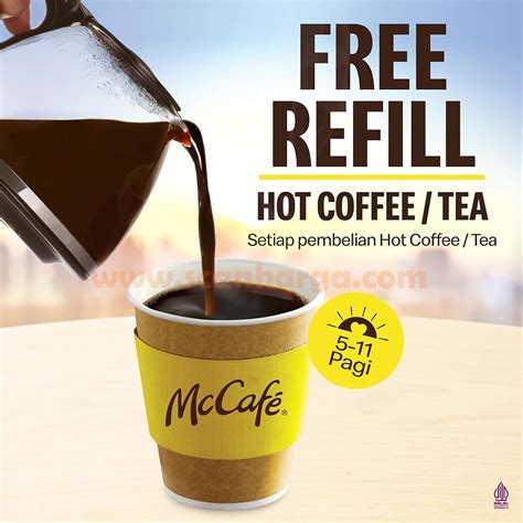 Promo MCDONALD S Beli Hot Coffee Tea Gratis REFILL Scanharga