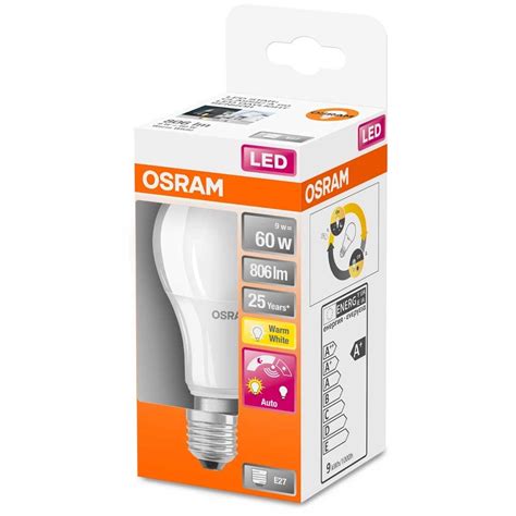 Osram LED Leuchtmittel Glühlampenform E27 Warmweiss 60W 806lm Daylight