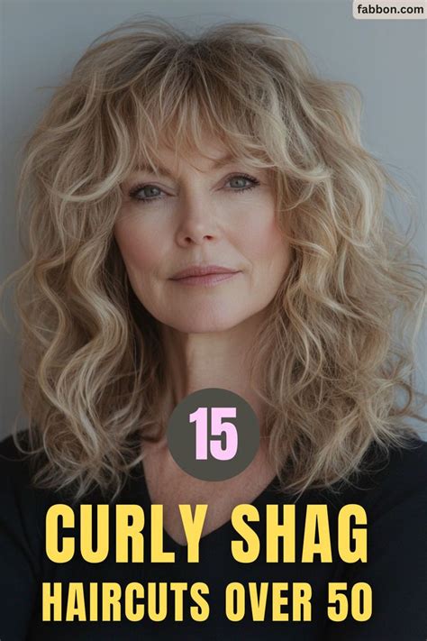 curly shag hairstyles  older women   easy  maintain