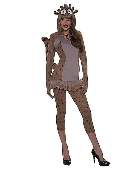 Regular Show Rigby Adult Womens Costume - Spirithalloween.com