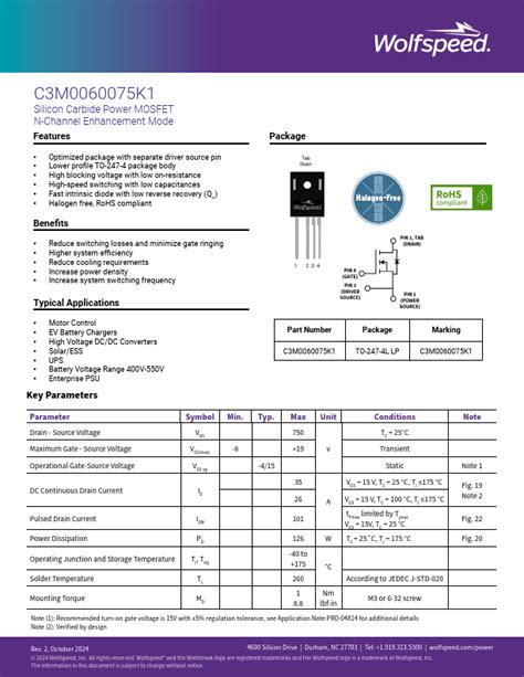 cmk datasheet power mosfet wolfspeed