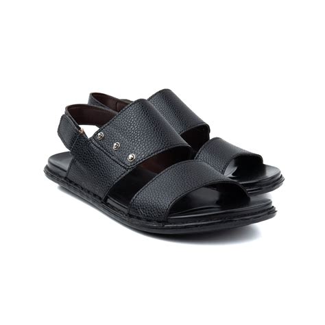 Side Dot Buckled Men Leather Sandals Blusters