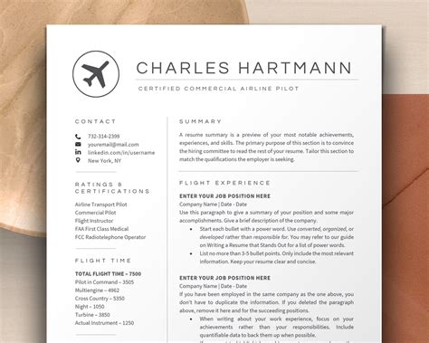 Aviation Resume Template