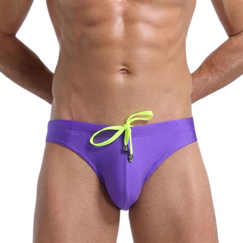 Hicidod Mens Swim Thong Sexy Swimwear Bikini Swimsuit Swimming Briefs Light Thin String Swim