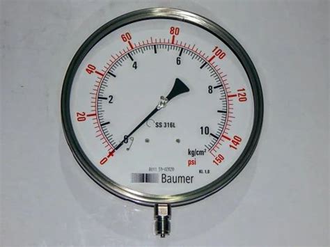 Inch Mm Baumer Alj Mm Kg Psi Pressure Gauge At Rs