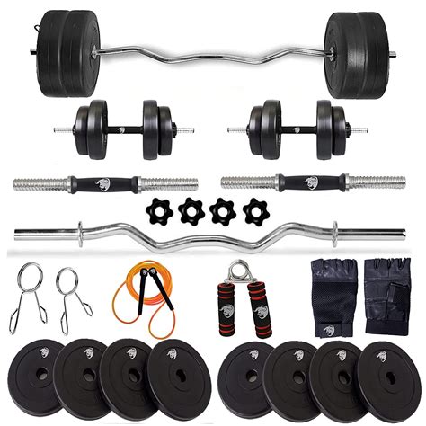 Buy BULLAR Home Gym Set 8 30 Kg Home Gym Combo With Curl Rod And Pair