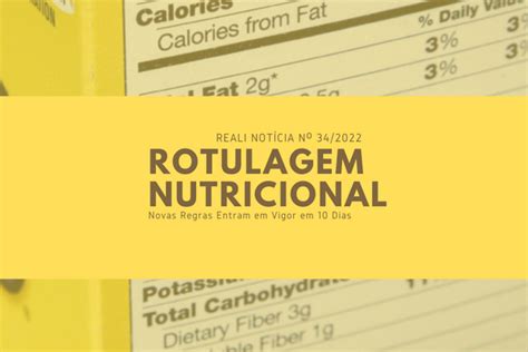 Rotulagem Nutricional Novas Regras Entram Em Vigor Em 10 Dias DIVS