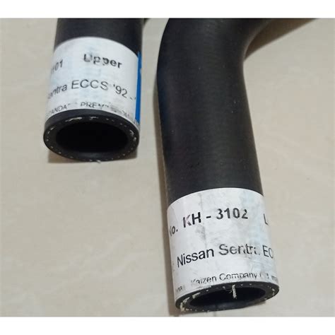 NISSAN SENTRA ECCS UPPER LOWER RADIATOR HOSE 1992 KAIZEN KH 3102