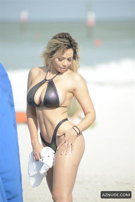 Bella Bunnie At The Beach In Her Sexy Two Piece Bikini In Malibu AZNude