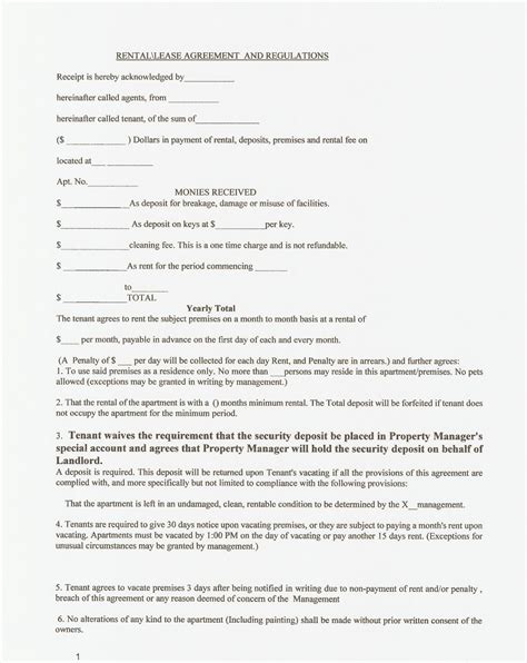 Rent Arrears Payment Plan Template