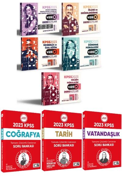 2023 KPSS Benim Hocam Eğitim Bilimleri Ders Notları Seti Hangi KPSS