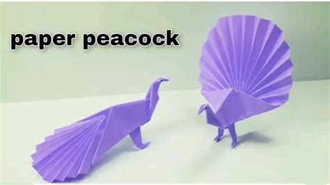 How To Make A Paper Peacockhow To Make An Origami Paper Peacock Origami Paper Craft Diy At