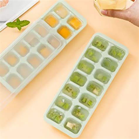 Plateau Cube De Glace Empilable Facile Utiliser Avec Housse