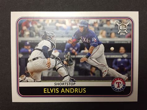 2020 TOPPS BIG LEAGUE BASEBALL 2 ELVIS ANDRUS TEXAS RANGERS EBay