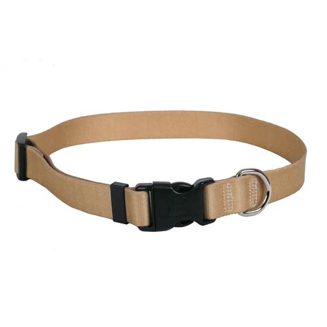 Tan Simple Solid Dog Collar Yellow Dog Design